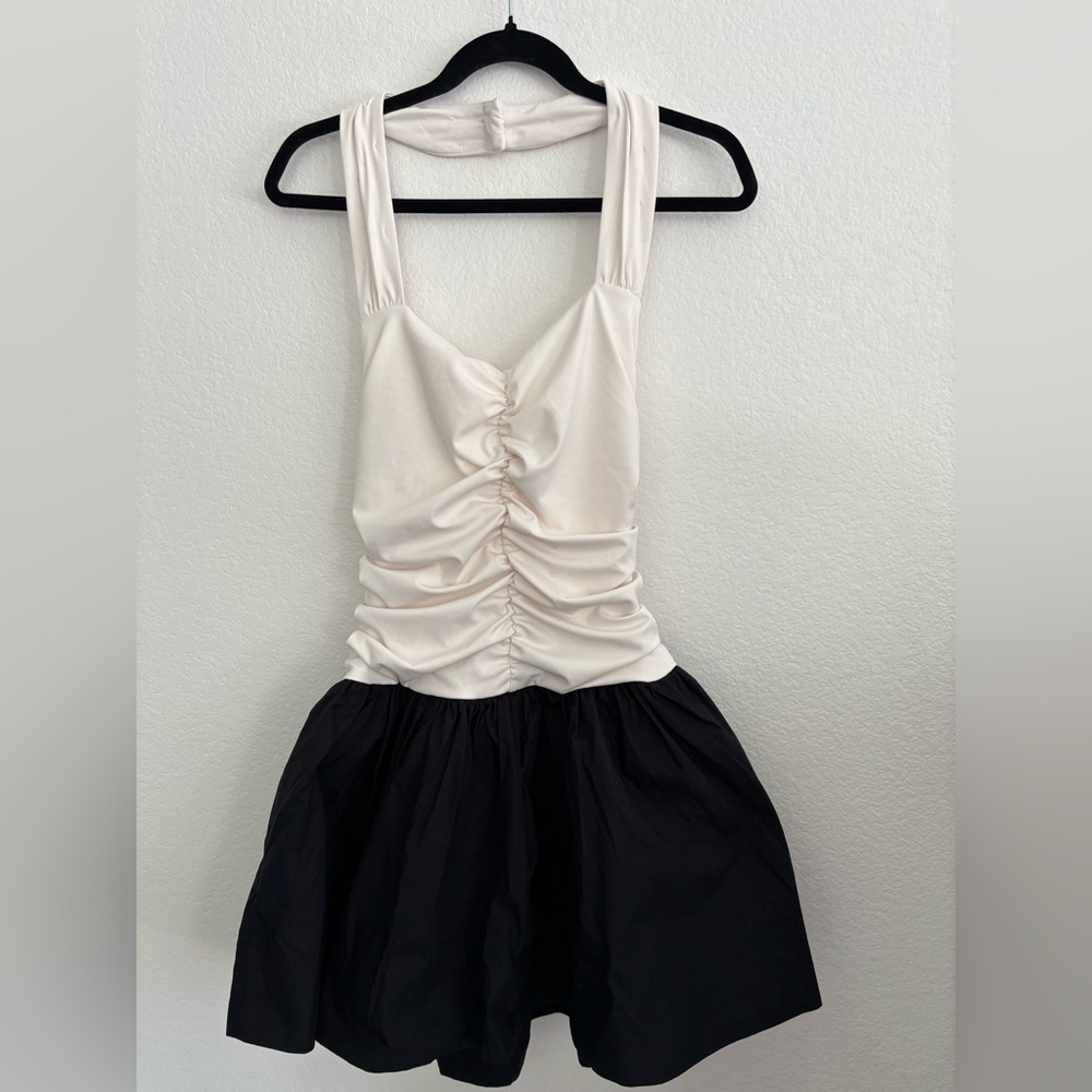 Anthropologie Mauve Cream and Black Halter NWT Size S - Picture 2 of 5